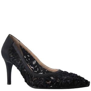 J.Renee Camallia Embellished Black Dressy Classic Pump Heels 3” Wedding  8.5N